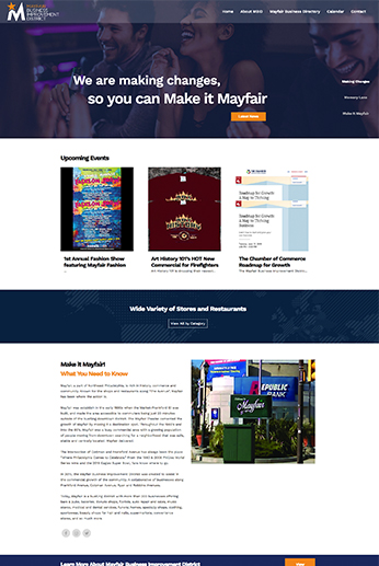 Mayfair Philly website