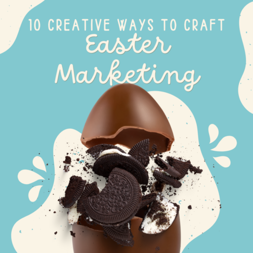 Creative marketing message for Easter season